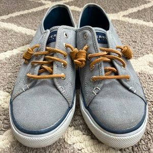 Sperry top-sider grey size 8 women’s